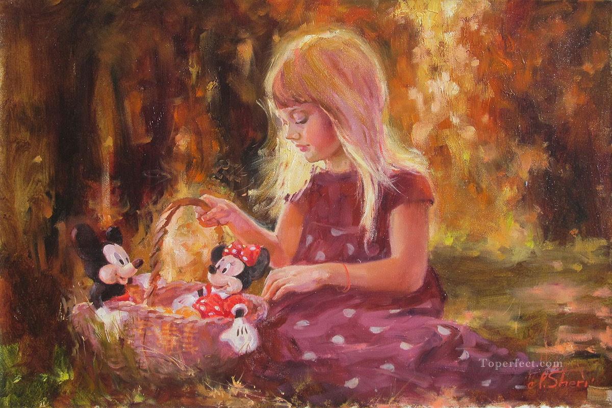 Mickey Mouse Sunshine fille est Disney Peintures à l'huile
